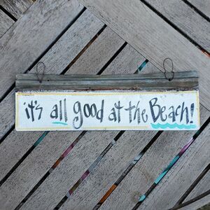 Metal Beach Theme Sign